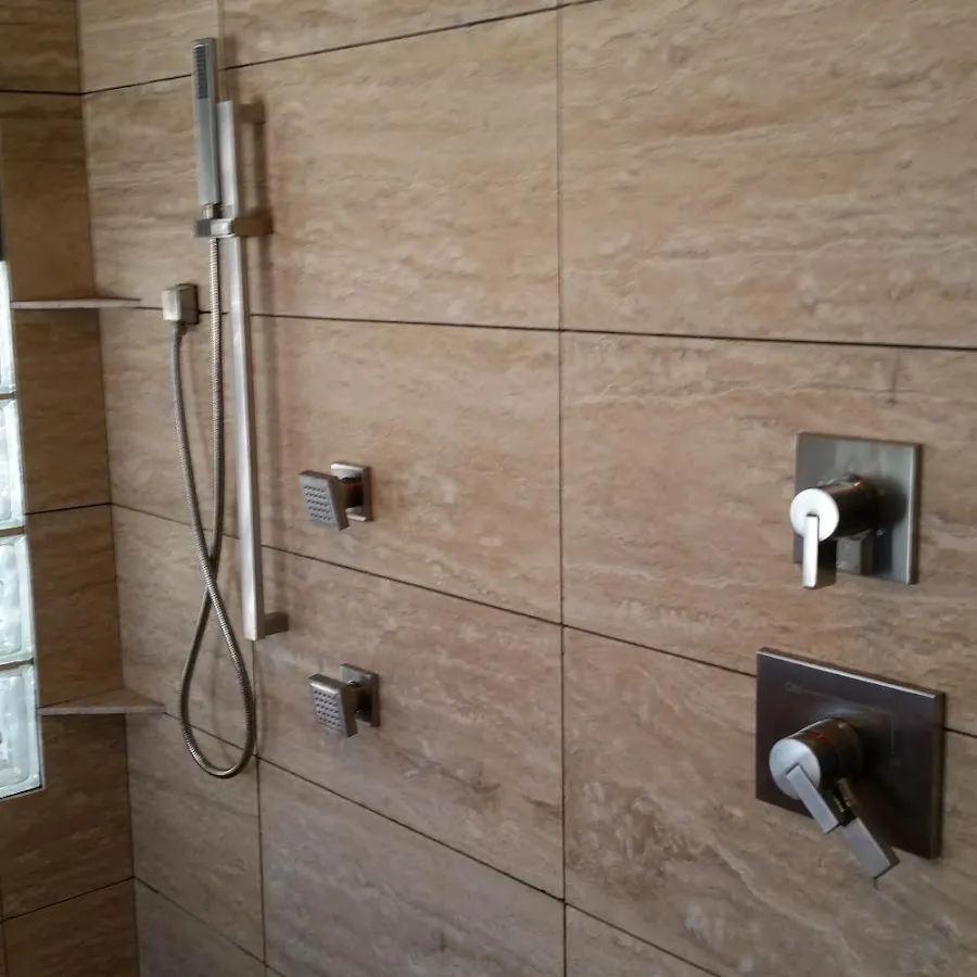Shower fixture installation for Water Heater Replacement in Hollis